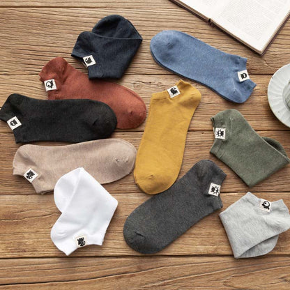 Baumwollsocken mit lustigem Muster in Übergröße (3 Paar)
