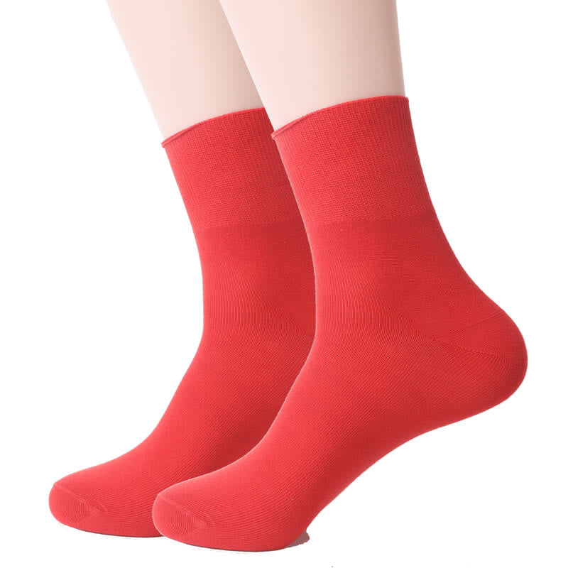 Plus Size-Paket mit nicht bindenden Viertelsocken - 45-50 - Rot - 5 Paare - image 13