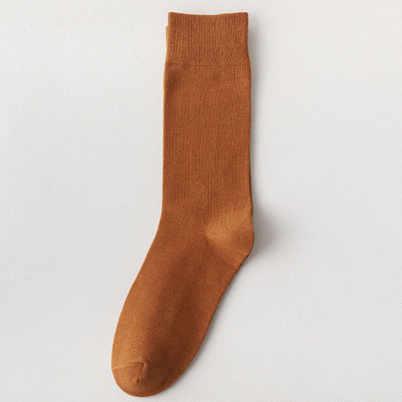 Weiche, strapazierfähige Crew-Socken in Übergröße (8 Paar) - Orange - EU35-39 (US4,5-8) - image 16