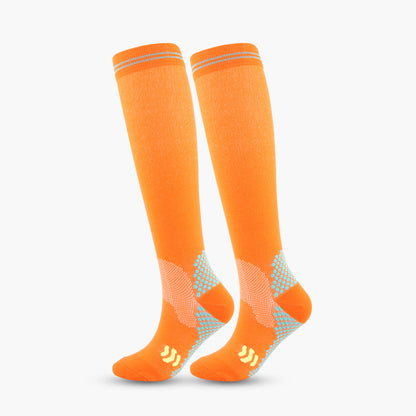 Sportliche Kniestrümpfe mit Kompression (3 Paar) - Orange - 2XL - image 8