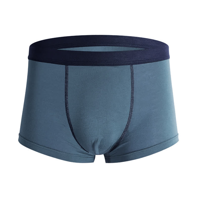 Einfarbige Fly-Boxershorts in Übergröße (6er-Pack)