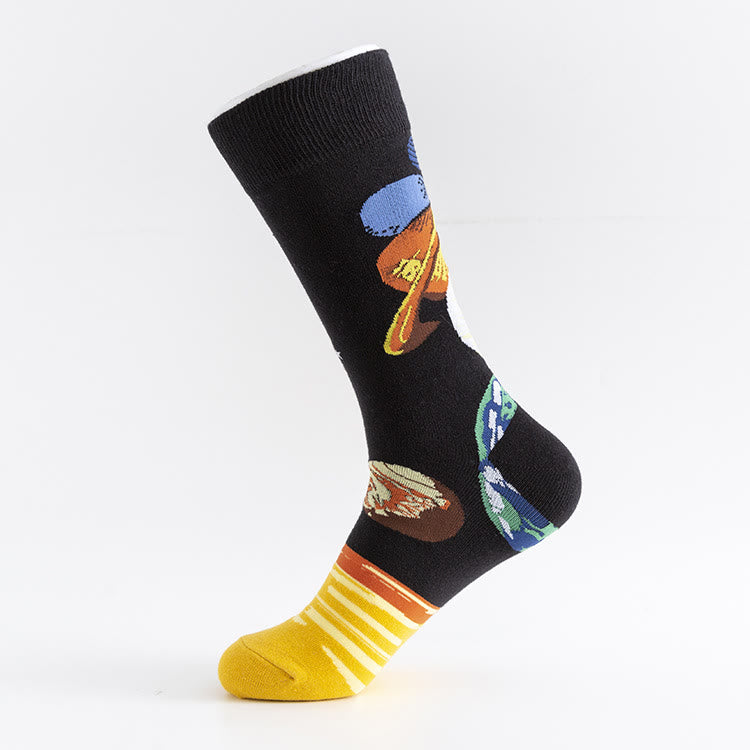 Crew-Socken mit Alien- und Außerirdischen-Motiv in Übergröße (5 Paar) - image 4
