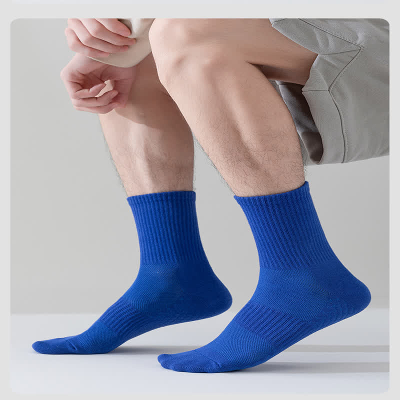 Atmungsaktive, einfarbige Viertelsocken (4 Paar) - image 6