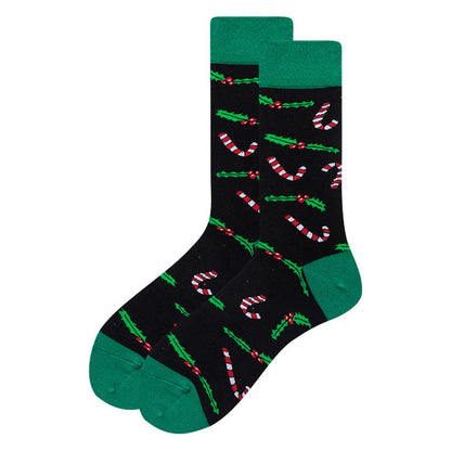 Weihnachtliche, dehnbare Socken mit Motiv (6 Paar) - image 1