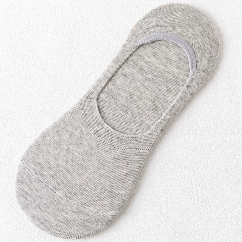 Rutschfeste, unsichtbare Socken (5 Paar) - Hellgrau - EU43-47 (US9,5-12,5) - image 9