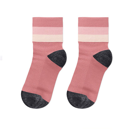 Atmungsaktive Viertelsocken in Bonbonfarben