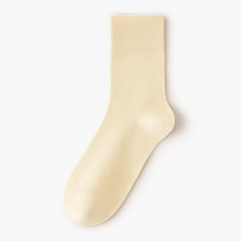Einfarbige, hochelastische Viertelsocken (5 Paar)