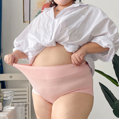 Atmungsaktive Slips mit hoher Taille in Übergröße (3 Paar)