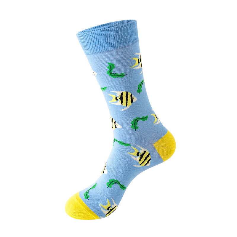 Crew-Socken mit Meerestieren in Übergröße (5 Paar) - image 5