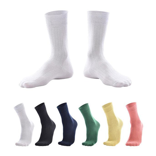 Atmungsaktive Crew-Socken in Bonbonfarben (6 Paar) - L/XL - Mehrfarbig - image 0