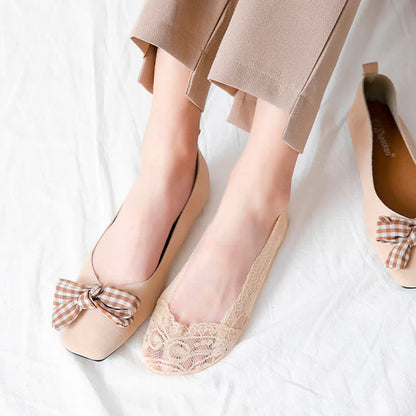 Flache, unsichtbare Spitzensocken (6 Paar) - image 7