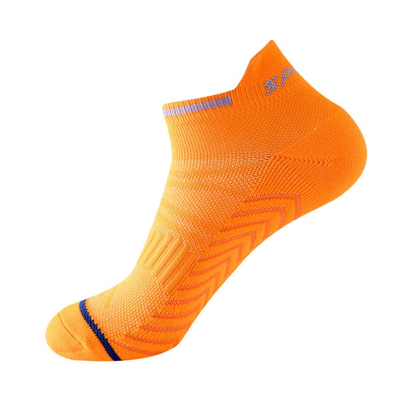 Gepolsterte Knöchel-Kompressionssocken zum Laufen und Sport (5 Paar) - Orange - L - image 9