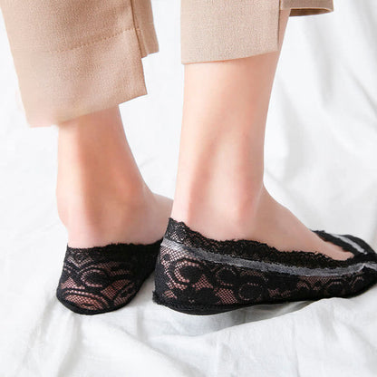 Flache, unsichtbare Spitzensocken (6 Paar) - image 4