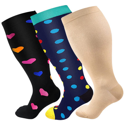 Skin Heart Dot Kompressionsstrümpfe in Übergrößen 2XL-7XL (3 Paar) - image 12