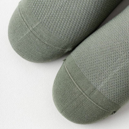Mehrfarbige Viertelsocken aus Netzstoff in Übergröße (5 Paar)