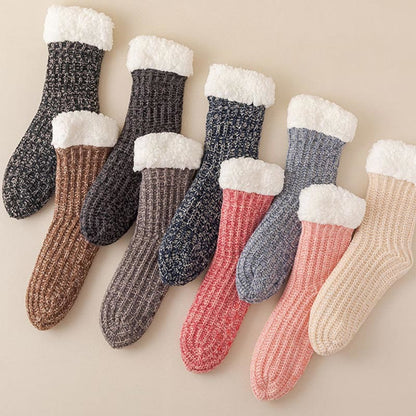 Bequeme dicke Fleece-Hausschuhsocken in Übergröße (2 Paar) - image 1