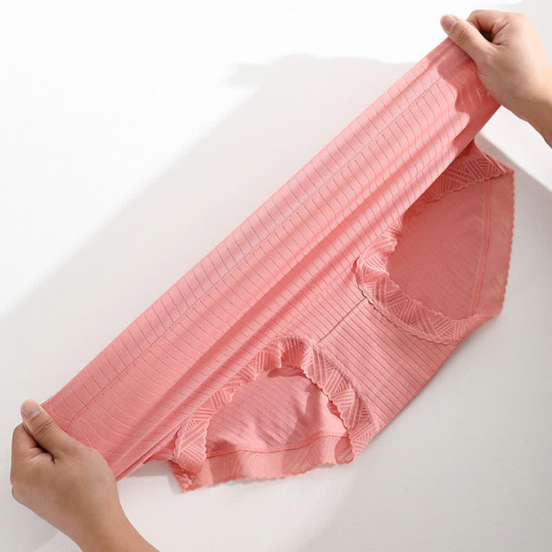 Nahtlose Slips mit hoher Taille in Übergröße (4 Paar)
