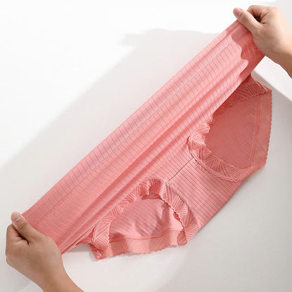 Nahtlose Slips mit hoher Taille in Übergröße (4 Paar)