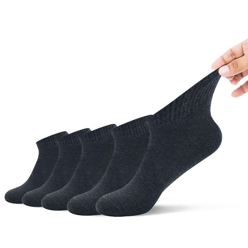 Deodorant-Knöchelsocken (5 Paar) - 43-48 - Dunkelgrau - image 0