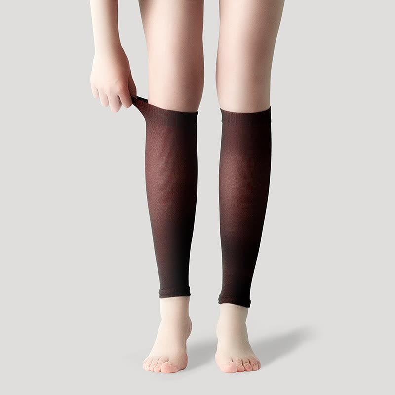 Fußlose Coole Kompressionsstrümpfe aus Eisseide, Unisex - Rot - XL - image 29