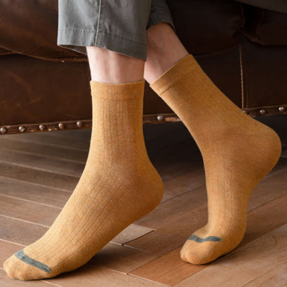 Baumwollsocken in Übergröße, einfarbig (6 Paar)