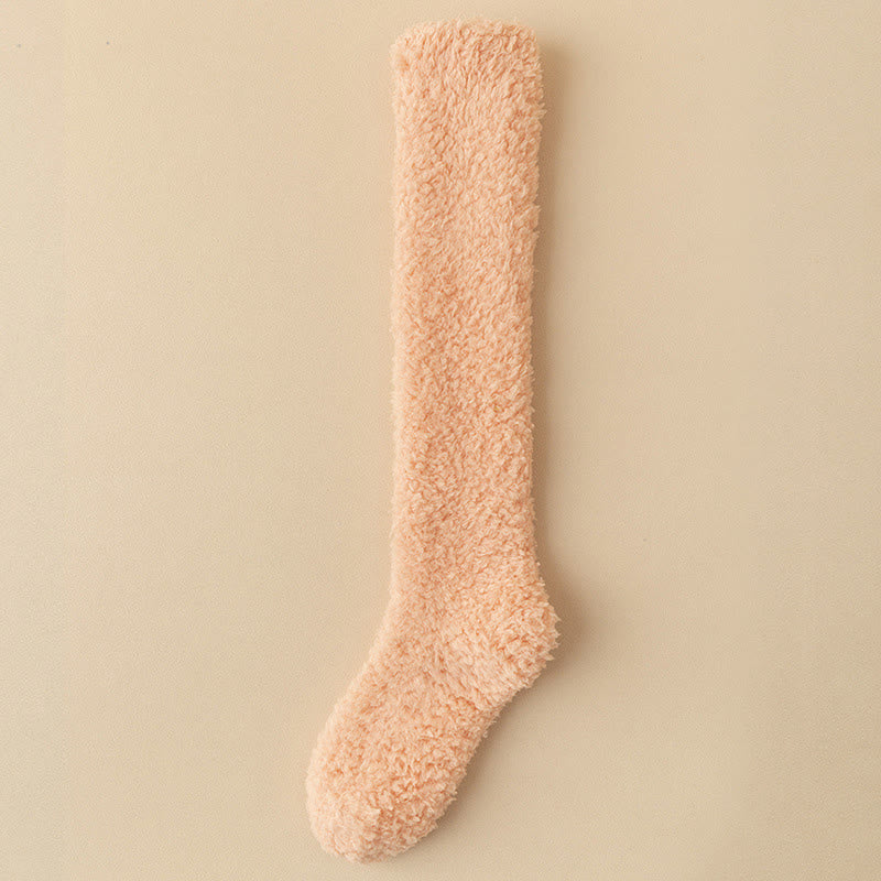 Dicke Plüsch-Kniestrümpfe in Übergröße (5 Paar) - Orange - EU36-43 (US3-9) - image 14