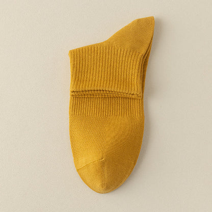 Nahtlose Viertelstrümpfe aus Mesh (5 Paar) - Gelb - EU39-46 (US5-12) - image 20