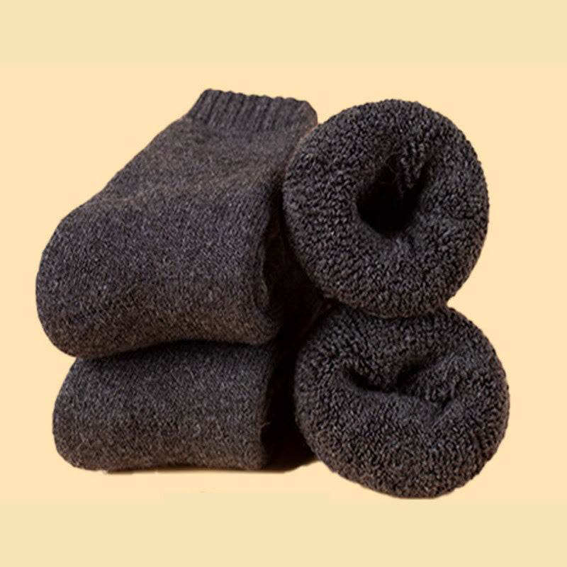 Dicke, isolierte und beheizbare Wintersocken in Übergröße (5 Paar) - Dunkelgrau - EU37-45 (US4-11) - image 16