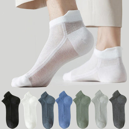 Mesh-Atmungsaktive Knöchelsocken (7 Paar) - Mehrfarbig - EU44-50 (US10-15) - image 0