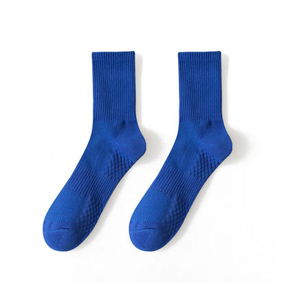 Atmungsaktive, einfarbige Viertelsocken (4 Paar) - EU43-48 (US6-12) - Blau - image 5