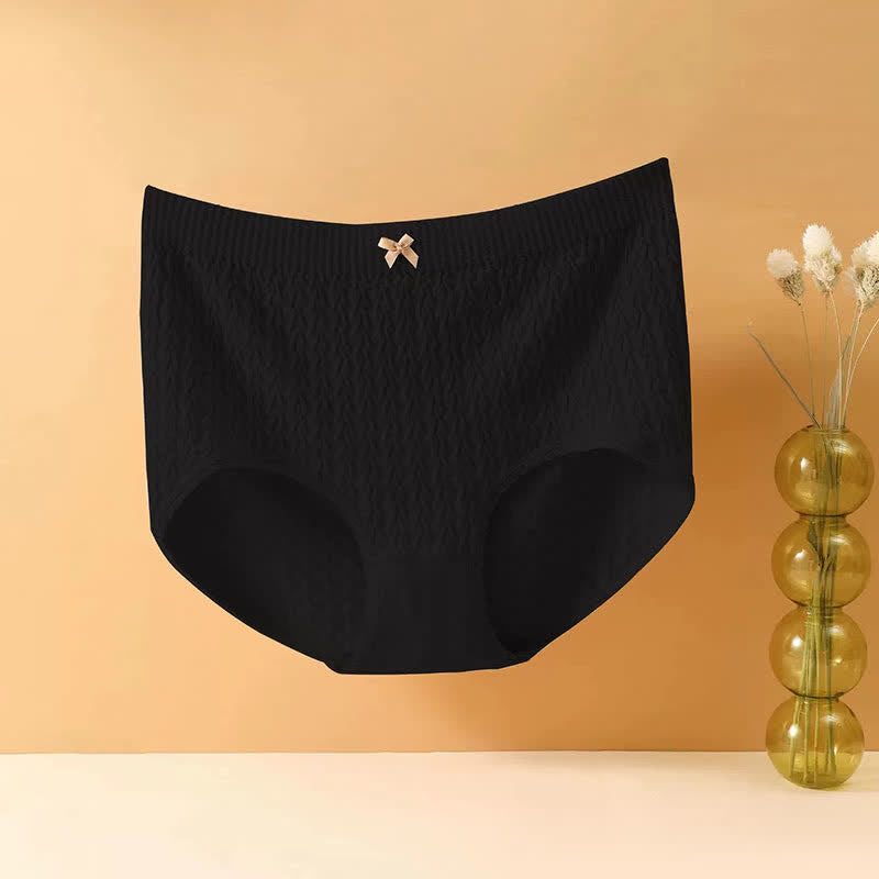 Hochgeschnittene Slips mit Schleife (5 Paar) - Schwarz - 4XL - image 8