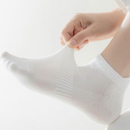 Hohle Baumwollsocken für den Knöchel (6 Paar) - EU36-43 (US4-9) - Weiß - image 1