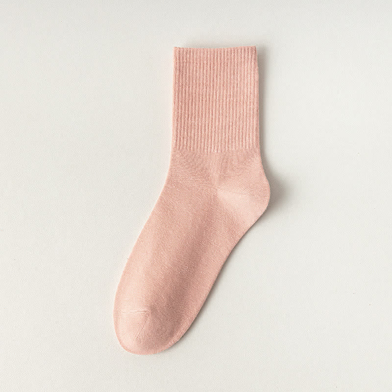 Bequeme Viertelsocken aus Baumwolle (6 Paar) - Rosa - EU39-43 (US5-9) - image 6