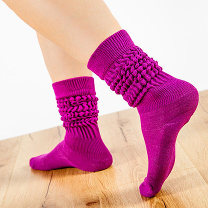 Bonbonfarbene, weiche Slouch-Socken (2 Paar)