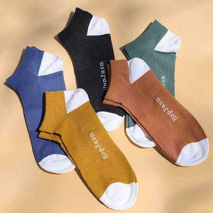 Knöchelsocken aus Netzstoff mit Buchstaben in Übergröße (5 Paar)