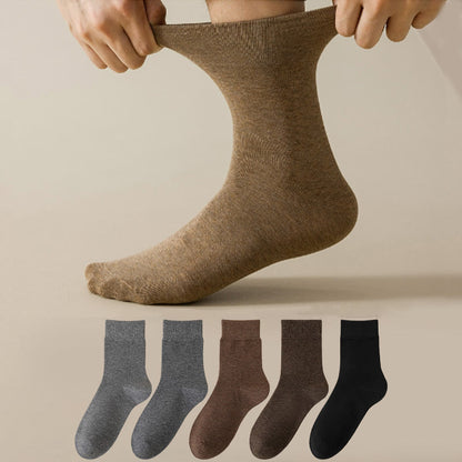 Atmungsaktive Viertelsocken in Übergröße, einfarbig (5 Paar)
