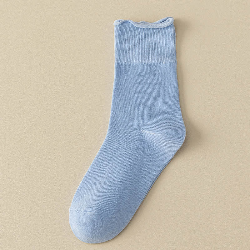 Elastische, einfarbige Viertelstrümpfe (6 Paar) - Blau - EU40-44 (US8,5-12) - image 14