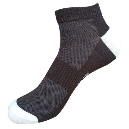 Knöchelsocken aus Netzgewebe mit Buchstaben (5 Paar) - Kaffee - EU42-48 (US8-13) - image 10