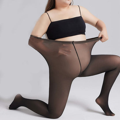 Dicke Strumpfhosen mit hoher Taille in Übergröße - image 6