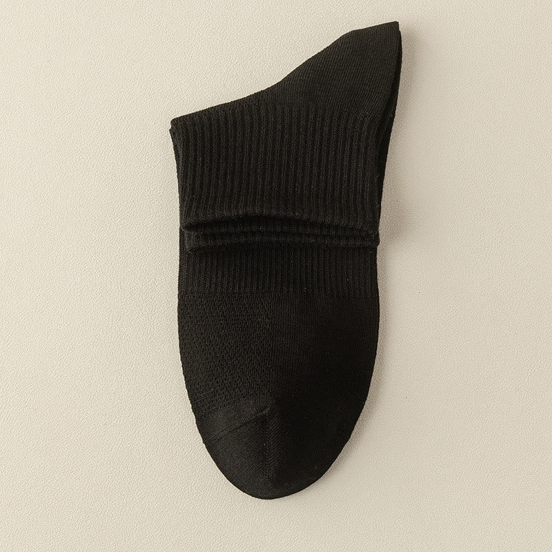 Nahtlose Viertelstrümpfe aus Mesh (5 Paar) - Schwarz - EU39-46 (US5-12) - image 14