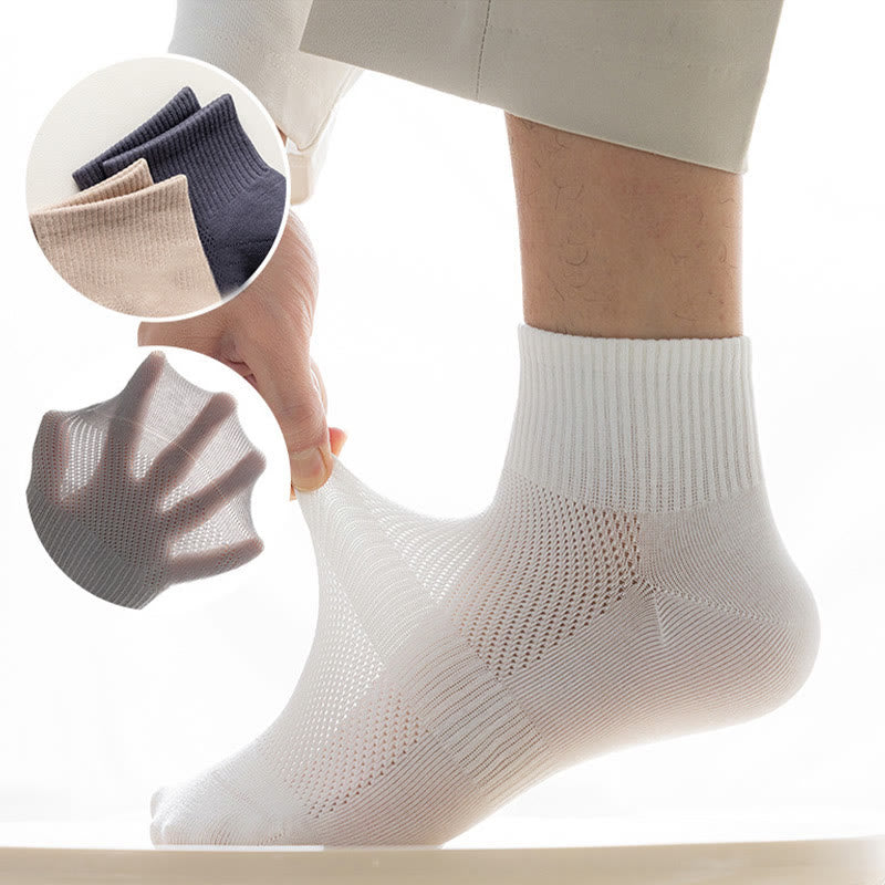 Nahtlose Viertelstrümpfe aus Mesh (5 Paar) - image 2