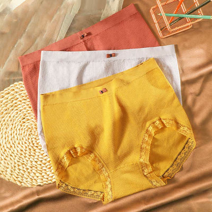 Atmungsaktive, hochgeschnittene Spitzenhöschen (5 Paar) - image 2