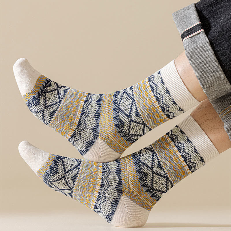 Atmungsaktive Retro-Viertel-Socken in Übergröße (3 Paar)