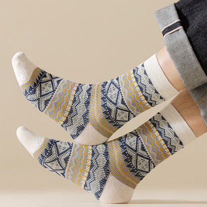 Atmungsaktive Retro-Viertel-Socken in Übergröße (3 Paar)