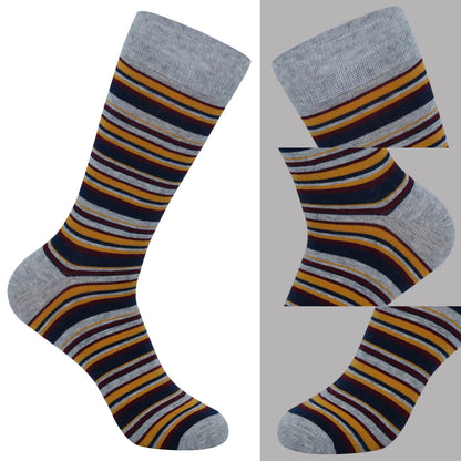 Patchwork-Nadelstreifen-Socken (5 Paar) - image 1