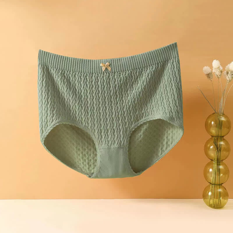 Hochgeschnittene Slips mit Schleife (5 Paar) - Grün - 4XL - image 14