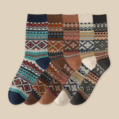 Atmungsaktive Retro-Viertel-Socken in Übergröße (3 Paar)