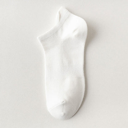 Atmungsaktive Knöchelsocken mit Ohrenlift (5 Paar) - Weiß - EU44-50 (US10-15) - image 12