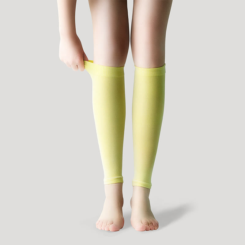 Fußlose Coole Kompressionsstrümpfe aus Eisseide, Unisex - Gelb - XL - image 33