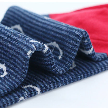 Lustige Crew-Socken mit Rudermuster (5 Paar)